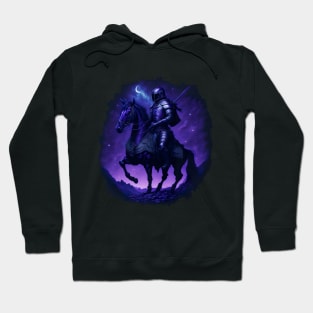 "Warrior of the Night: A Magical Warrior Embracing Splendor" Hoodie